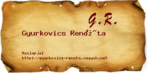 Gyurkovics Renáta névjegykártya